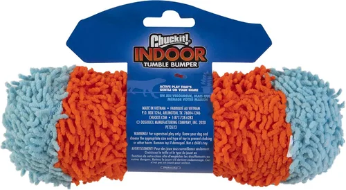 Vista 2 de Chuckit! Indoor Fetch Tumble - Juguete para perros (8.5 pulgadas), naranja y azul
