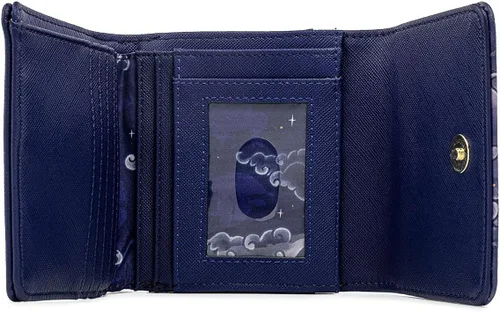Vista 3 de Loungefly Disney Aladdin Jasmine Castle Kisslock Cartera, Violeta oscuro, Cartera