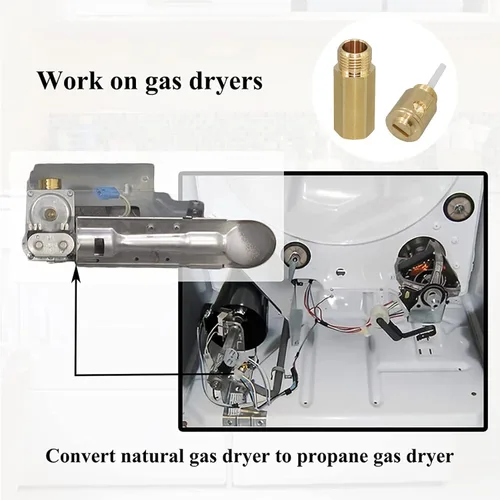 Vista 3 de LPKIT-4/XAA Kit de conversión para secadora, convierte gas natural en gas propano líquido (LP), kit de reemplazo de secadora
