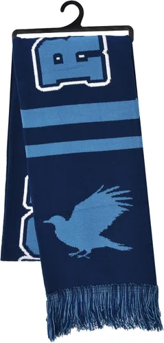 Vista 3 de Concept One Hogwarts - Conjunto de gorro y bufanda unisex de Harry Potter para adultos, gorro de punto de invierno con puño y pompón