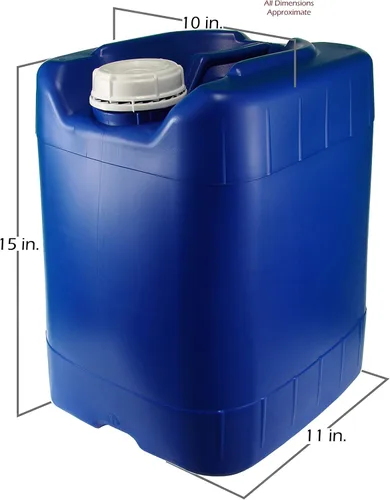 Vista 4 de Apiladores Samson de 5 galones, color azul, paquete de 8 (40 galones), kit de almacenamiento de agua de emergencia, ¡nuevo! - En caja. Incluye 1