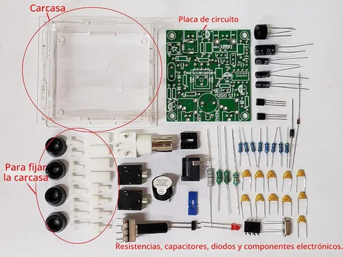 Vista 2 de S-Pixie Radio DIY Kits CW 7.023 MHz con carcasa para transmisor y transmisor Kit de radio de onda corta inalámbrica