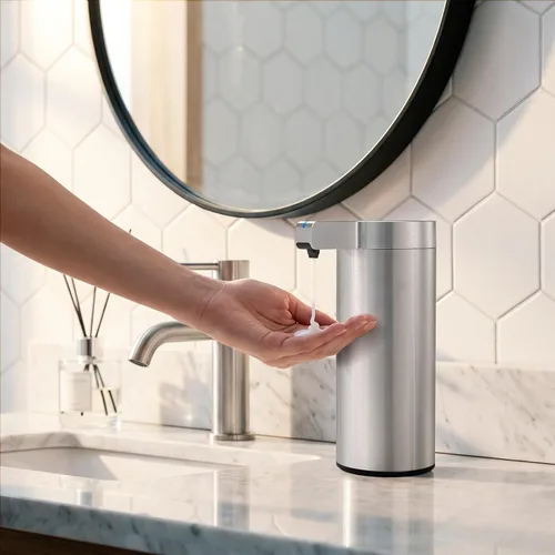 Vista 9 de Newise Dispensador automático de jabón, sin contacto, 9 oz, acero Acero inoxidable