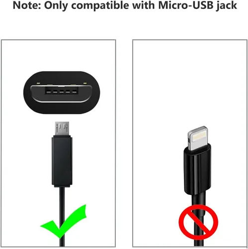 Vista 2 de Cable de carga USB de repuesto compatible con Beats por Dr. Dre Powerbeats 2 3 y Studio Solo 3 2 2.0 auriculares inalámbricos