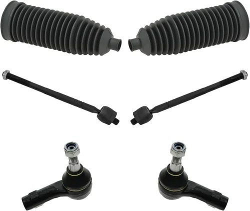 Vista 217 de TRQ Kit de dirección delantera con barra de acoplamiento de fuelle de piñón y cremallera compatible con Toyota Echo 2000-2005