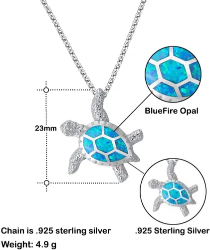 Vista 5 de Regalos Cristianos para mamá - Gracias por ser la Mama que siempre me apoya en todo lo que hago. Collar de tortuga de, Plata esterlina, Circonia