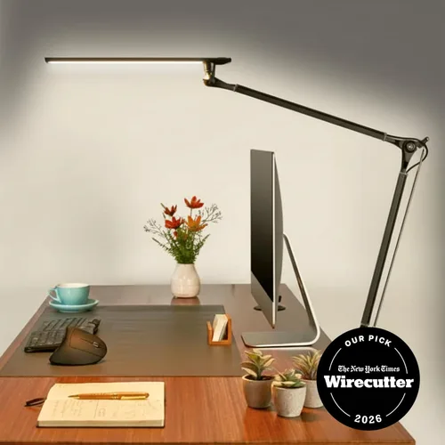 Vista 3 de UPLIFT DESK Lámpara de escritorio LED E7, 3 modos de color ajustables, luz de escritorio de oficina en casa regulable para escritorio de pie