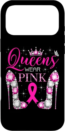Vista 22 de iPhone 16 Queens Wear Rosa Concientización del Cáncer de Mama Estuche de Cinta Rosa