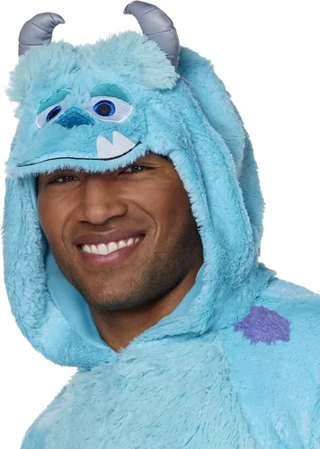 Vista 3 de Spirit Halloween Monsters Inc. Disfraz de Sulley Union para adultos Con licencia oficial Disfraz de grupo Disney Pixar