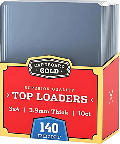Vista 7 de Cardboard Gold Cargadores superiores de 140pt para tarjetas gruesas