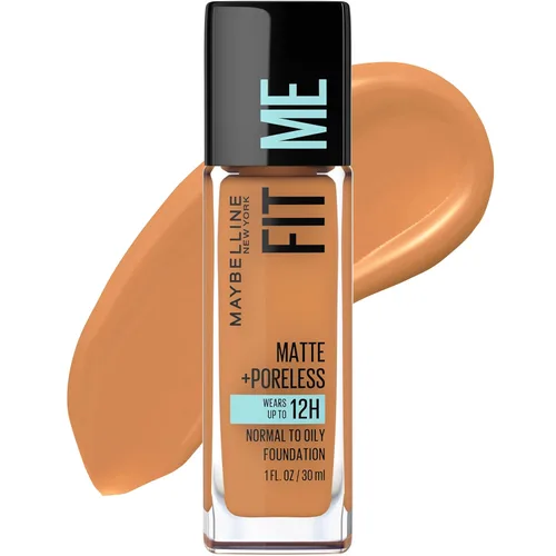 Vista 76 de Maybelline New York Fit Me Matte + Poreless Base Líquida, Formato de Bolsa, 220 Natural Beige, 1.3 onzas 220 Beige natural