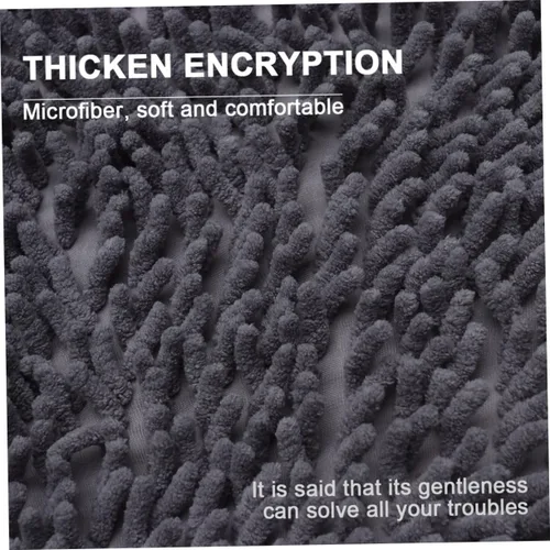 Vista 7 de Chenille Bathroom Rug 40x60 CM Polyester Non-Slip Absorbent Mat