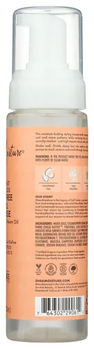 Vista 5 de Espuma para cabello Sheamoisture 7.5 onzas coco y hibisco, sin frizz