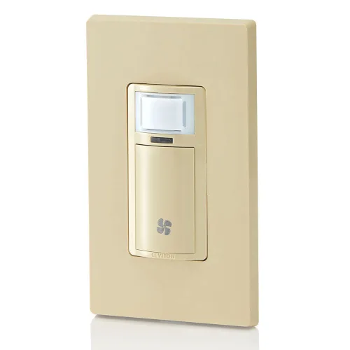 Vista 13 de Interruptor de sensor de humedad Leviton para ventilador de escape de baño, ventilación automatizada, circulación de aire, control de humedad, ¼ HP