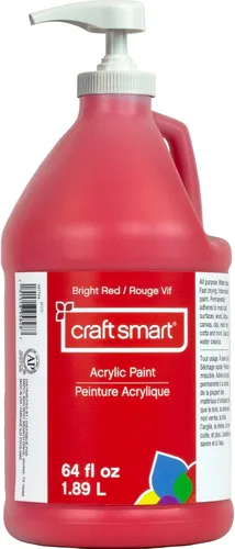 Vista 6 de Craft Smart Pintura acrílica negra de 64 onzas, pintura de secado rápido para dibujar, pintura, suministros de arte y manualidades, 1 paquete