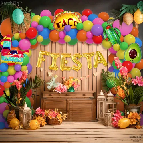 Vista 6 de katchOn, Kit de arco de globos para fiesta – 105 piezas de decoraciones