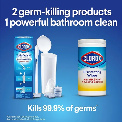 Vista 10 de Clorox Toywand desinfectando recargas, Right Rush, 30 CT (el paquete puede variar)