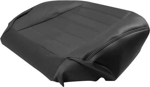 Vista 5 de SecosAutoparts Funda de asiento de cuero para conductor y pasajero, color negro, compatible con Hummer H2 2003 2004 2005 2006 2007