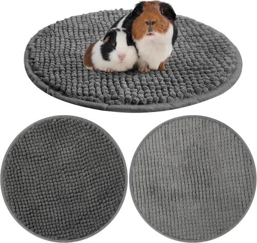 Vista 15 de Amylove 4 piezas de forro para jaula de conejillo de indias, ropa de cama para conejillo de indias, alfombrilla para puerta de perro para patas