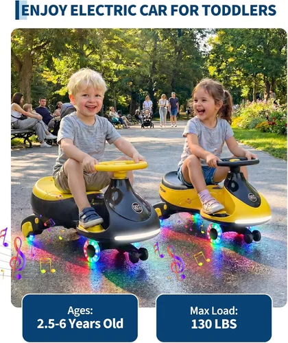 Vista 3 de Coche eléctrico de 12 V para niños de 3 a 6 años, funciona con pilas Negro