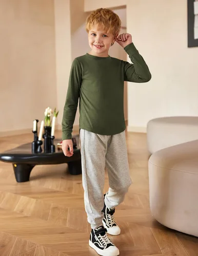 Vista 5 de Arshiner Camiseta holgada de manga larga para niño de 5 a 12 años