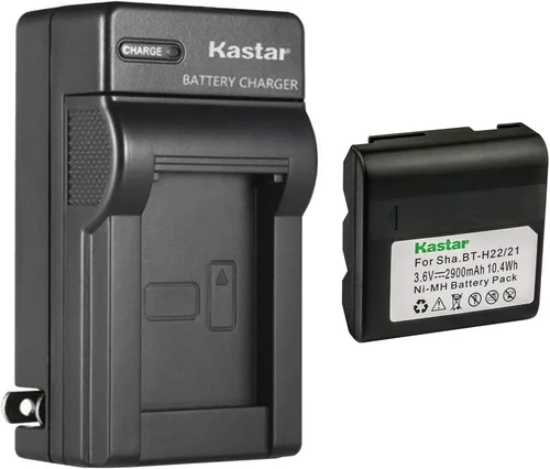 Vista 8 de Kastar Cargador de batería de pared de CA compatible con Sharp VL-E600U, VL-E610, VL-E610H, VL-E610S, VL-E610U, VL-E620, VL-E620S, VL-E620U