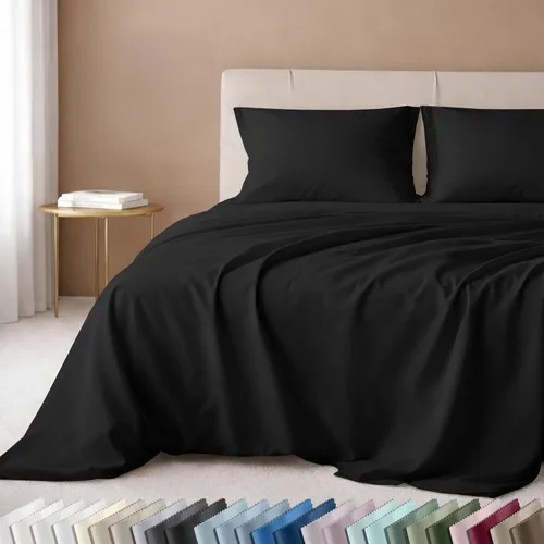Vista 35 de California Design Den Juego de sábanas de lujo tamaño King - 100% algodón, 600 número de hilos, sábanas King de bolsillo profundo, ropa de cama