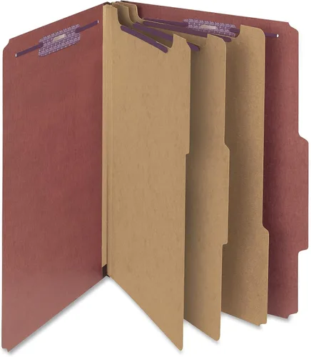 Vista 11 de Smead Carpeta de archivos de clasificación de cartón prensado con sujetadores SafeSHIELD, 3 divisores, expansión de 3 pulgadas, tamaño legal, azul