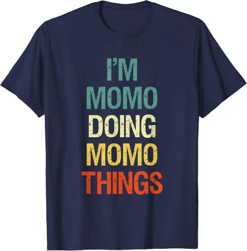 Vista 73 de I'M Momo Doing Momo Things - Camiseta de regalo con nombre personalizado, Negro, S