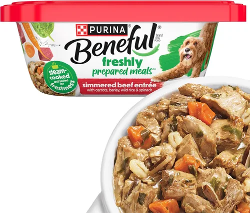Vista 13 de Comidas preparadas Purina Beneful, comida para perro, paquete surtido, 10 onzas Tubo, paquete de 8