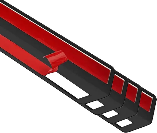 Vista 9 de Protector de esquina de pared, protectores de esquina autoadhesivos, 1.58 pulgadas de ancho x 35.4 pulgadas de largo, PVC grueso para pared