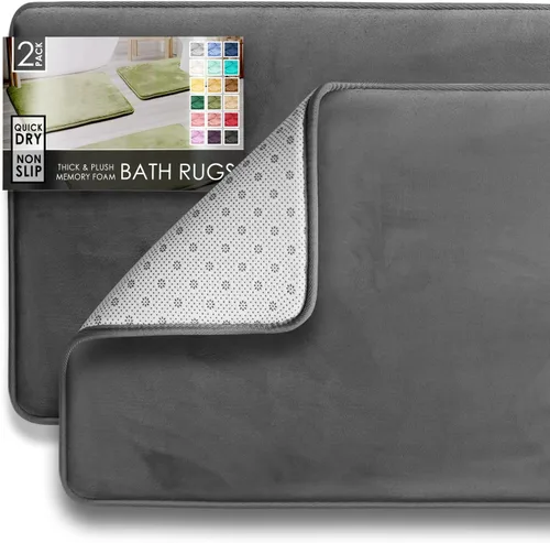 Vista 161 de Clara Clark tapete para baño, regadera o tina, de gomaespuma, negro, antiderrapante Camel Oro