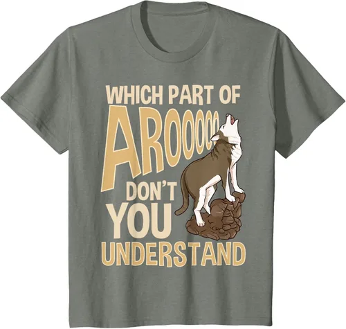 Vista 79 de What Part Of Aroooo Don't You Understand Husky - Camiseta para perro, Negro, S