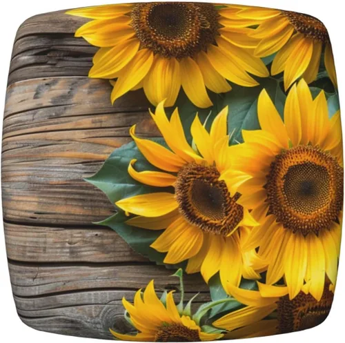 Vista 23 de Fundas de asiento cuadradas para silla de cocina con diseño floral de hojas de calabaza de otoño, de 16.9 pulgadas, dos piezas, funda de cojín