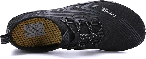 Vista 4 de Leyang Zapatos acuáticos para mujer y hombre, de secado rápido, calcetines acuáticos para natación, playa, surf, buceo, piscina, yoga, aeróbicos