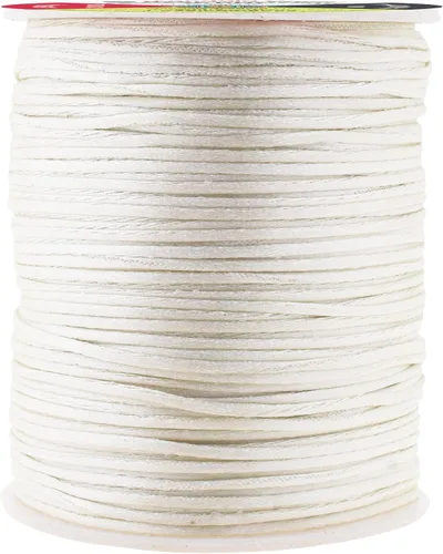 Vista 131 de Mandala Crafts Cordón de satén de cola de rattail de 0.02 in para nudos chinos de macramé