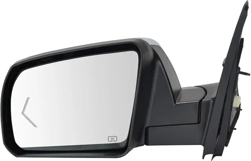 Vista 166 de TRQ Espejo plegable con calefacción eléctrica del lado del conductor con indicador de punto ciego pintura a juego negro liso compatible con Kia