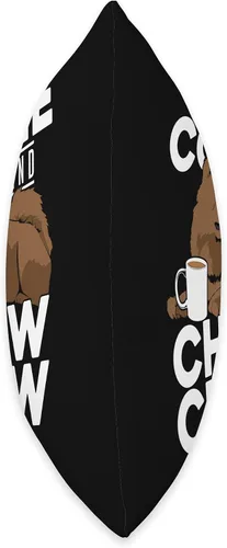 Vista 2 de Chow Chow Dog Lover Apparel Coffee Chow - Almohada (16 x 16 pulgadas), multicolor