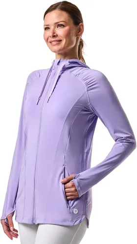 Vista 10 de Coolibar Chaqueta con cremallera completa para mujer - Protección solar UPF 50+ - Astir