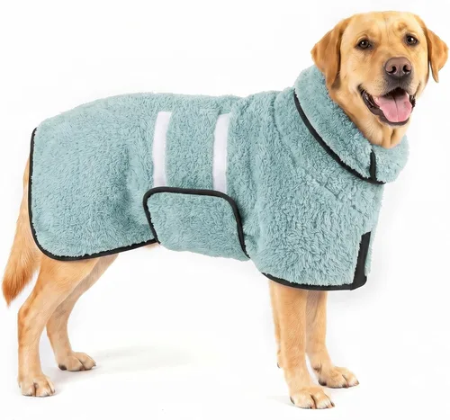 Vista 14 de Bienbee Albornoz para perro, súper absorbente para perros pequeños a Negro