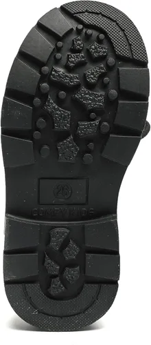 Vista 7 de Komfyea Botas de cuero de otoño con cremallera de combate con cordones (niños pequeños) Botas de tobillo de invierno para niños