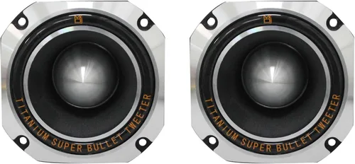 Vista 2 de 2 Mr. Dj HDT1000S - Tweeter de alta compresión de bala de titanio de 4 pulgadas y 500 W (cromado)