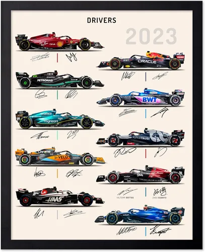 Vista 14 de Poster Master Póster de carreras de autos 2023, impresión de autos de carreras, arte de carreras de autos deportivos, regalo para hombres, mujeres