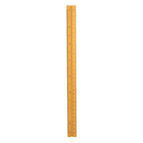 Vista 5 de Sonew Engineer Scale Aluminum Triangular Scale Ruler with :20 :25 :50 :75 Gold