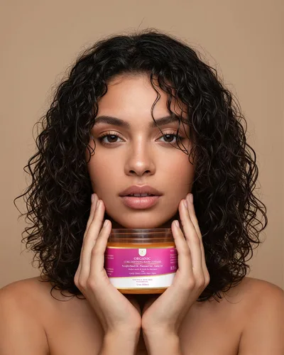 Vista 6 de MAKOF BEAUTY Gel de crema para definir y peinar rizos, mejora la definición de los rizos y la sujeción duradera. Con linaza, semilla de calabaza