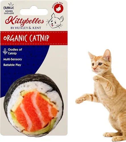 Vista 33 de Huxley & Kent Juguete de Peluche para Gatos - Juguete Interactivo de Hierba Gatera para Gatos y Gatitos - Suave con Crujido y Hierba Gatera