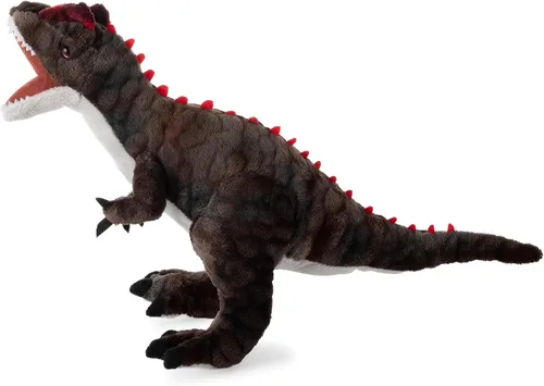 Vista 3 de The Petting Zoo Allosaurus - Peluche de dinosaurio, regalo para niños, animales de dinosaurio, juguete de peluche de dinosaurio marrón de 15 pulgadas