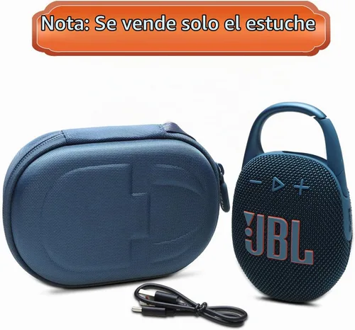 Vista 9 de LTGEM - Funda compatible con altavoz Bluetooth JBL Clip 4/5 Ultra portátil, impermeable, a prueba de polvo, color azul Estuche de viaje duro
