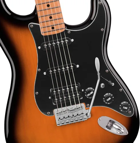 Vista 3 de SAPHUE - Golpeador cargado con bobina SSH para guitarra eléctrica estilo ST, con interruptor de división de bobina On/On, precableado, placa Negro