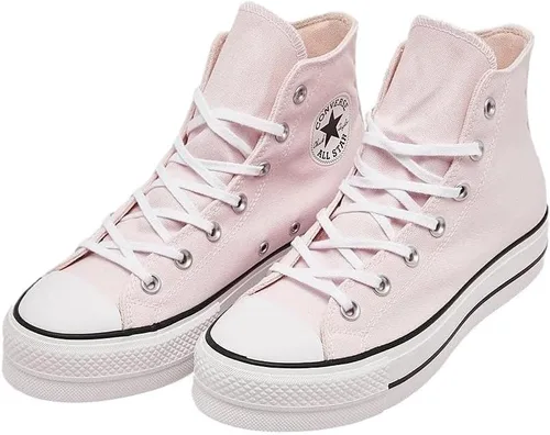 Vista 2 de Converse - Chuck Taylor All Star Tenis de mujer altos de plataforma con diseño de leopardo
